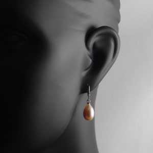 Pink Pearl drop earrings