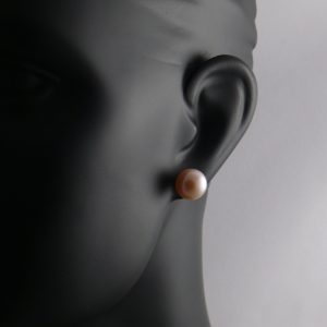 12mm Pink Pearl stud earrings
