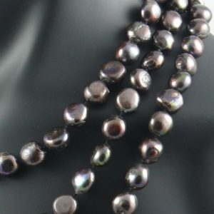 Black Baroque Pearl necklace