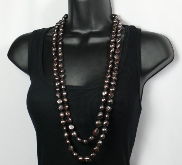 Black Baroque Pearl necklace