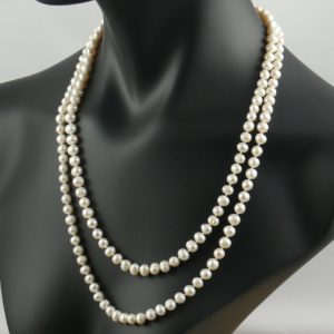 White 8mm Pearl necklace