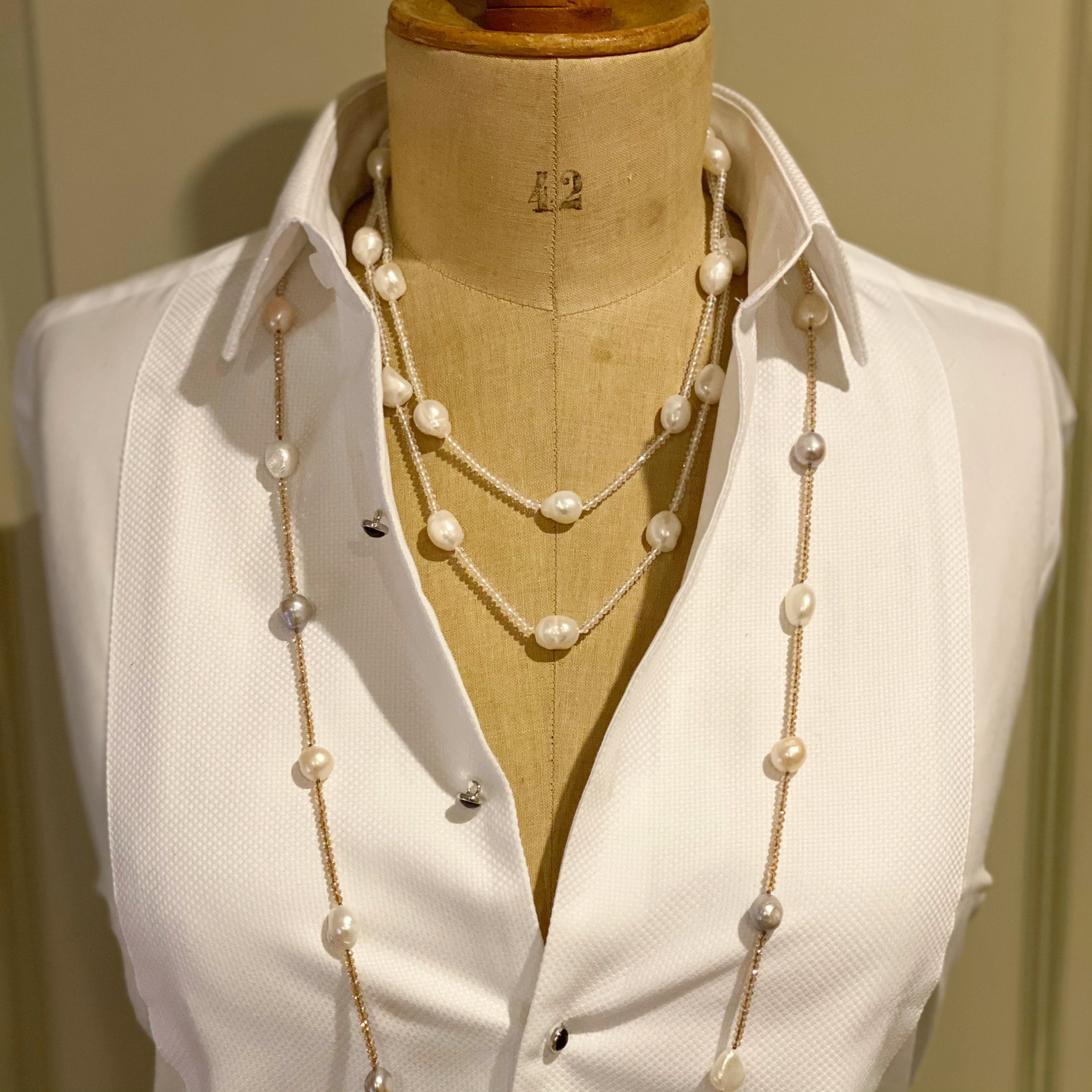 Crystal and Baroque Pearl Necklaces | The Real Pearl Co